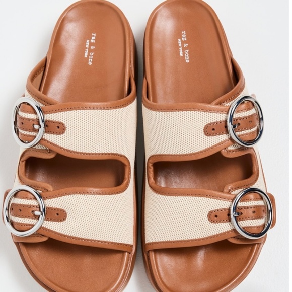 NWOT RAG & BONE GEO LEATHER PLATFORM SANDALS - Picture 4 of 7